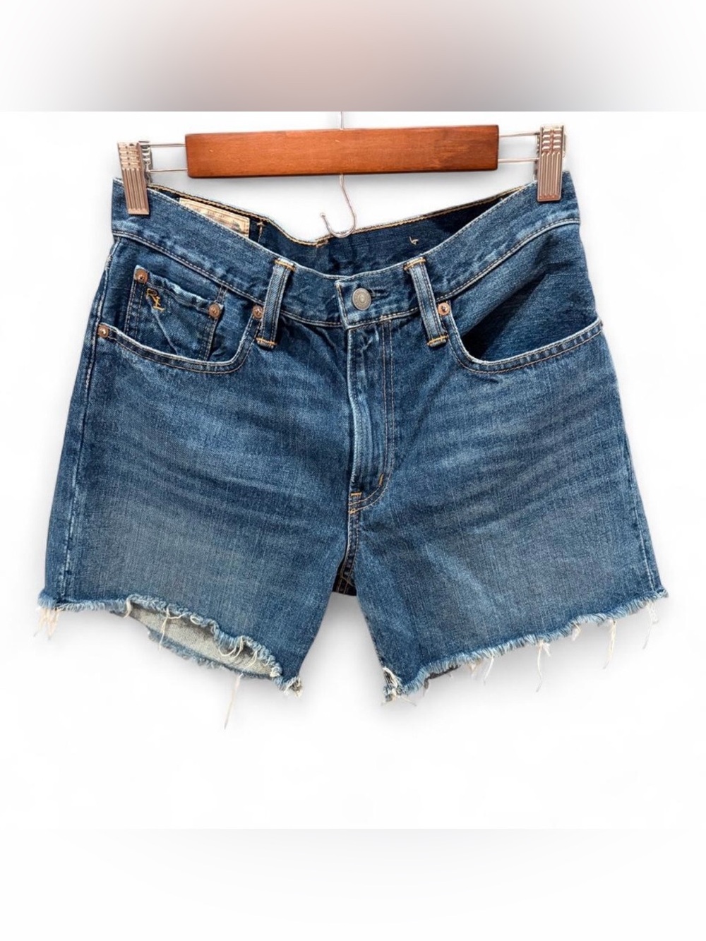 Polo Ralph Lauren Women’s High Rise Blue Denim Cutoff Shorts | Size 27